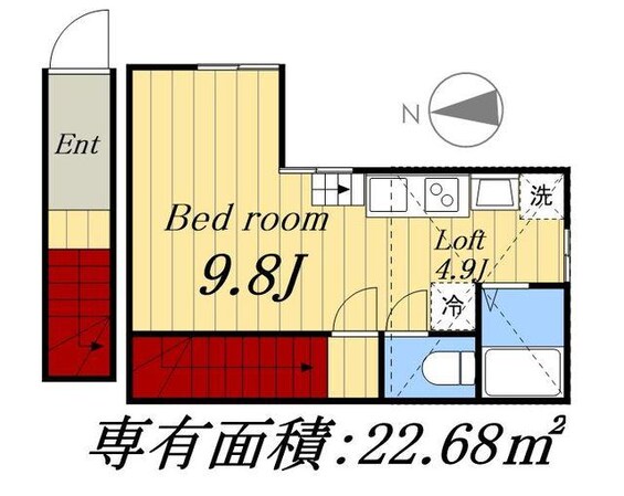 リオネス北千住の物件間取画像